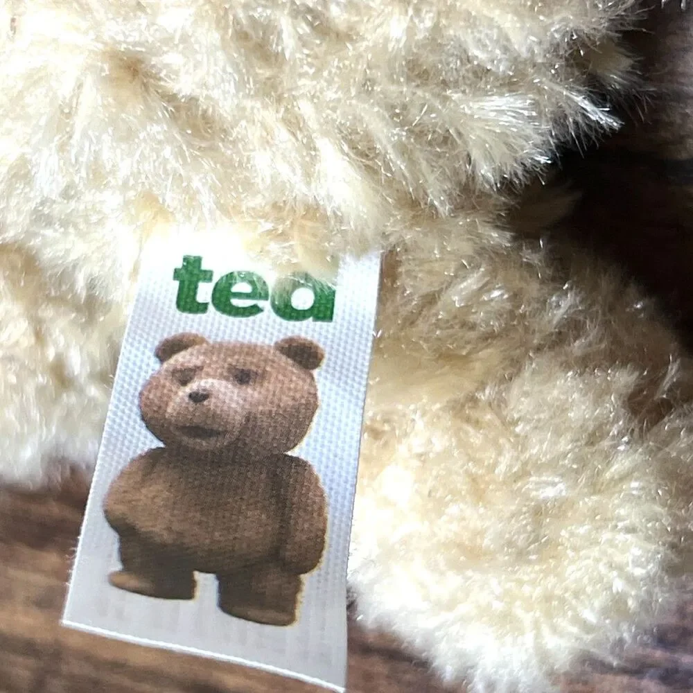 2012 TED Talking Bear Backpack Clip-On Plush Commonwealth Toy READ Needs Repair